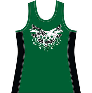 DEAD END DERBY GREEN REVERSIBLE SINGLET