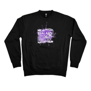 NZ JUNIOR ROLLER DERBY SUPPORTERS SWEATSHIRT
