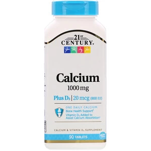 21st Centure Calcium Plus D3 Calcium Supplements ProBuilder