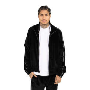 Jackets: Pro Club VELOUR TRACK JACKET Black