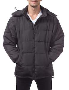 Jackets: Pro Club Bubble Down Jacket – Water Resistant Black