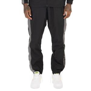 Pants: PRO CLUB FULL COURT WINDBREAKER PANTS BLACK