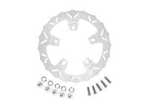 Brakes: 12.6in. Front Dragon Disc Rotor - Polished. Fits Touring 2024up with Coastal Moto Wheel - Coastal Moto