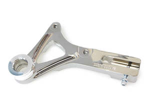 Brakes: Right Hand Rear Caliper Mount - Chrome. Fits Dyna 2008-2017 with 11.5in. Disc Rotor & when using Performance Machine 125x4R Caliper - Performance Machine