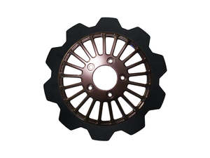 11.8in. Front Breakout Crown Disc Rotor - Black Band & Black Carrier. Fits Dyna &hellip;