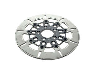 11.5in. Rear 9-Spoke Disc Rotor - Polished Band & Black Carrier. Fits Big Twin 2&hellip;