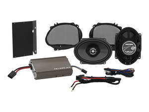 Audio: Hogtunes XL, 225 Watt Amp x 2 Speaker Kit. Fits Road Glide 1998-2013. - Hog Tunes Audio