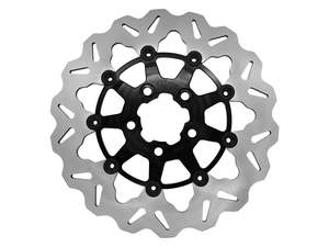 11.5in. Rear Floating Wave Disc Rotor with Black Carrier. Fits Big Twin 2000up &&hellip;