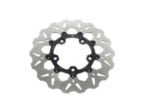 11.8in. Rear Floating Wave Disc Rotor - Black. Fits V-Rod 2006-2017. - Gbrakes