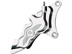 Right Hand Front 6 Piston Caliper - Chrome. Fits most Big Twin 1984-1999 & Sport&hellip;