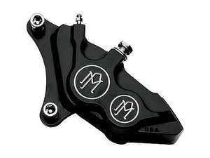 Left Hand Front 4 Piston Caliper - Black Contrast Cut. Fits many Big Twin & Spor&hellip;