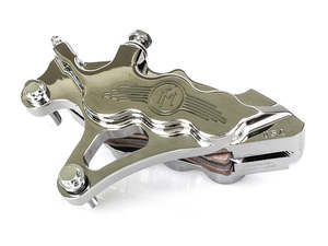 Left Hand Front 6 Piston Caliper - Chrome. Fits Softail 2000-2017, Dyna 2000-200&hellip;