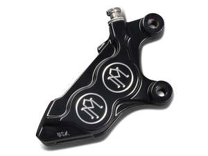 Right Hand Front 4 Piston Caliper - Black Contrast Cut. Fits Softail 2015up, V-R&hellip;