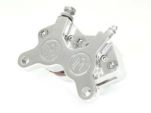 Front Brake Upgrades Polished: Universal 4 Piston Caliper - Polished. Fits H-D with 11.5in. Disc Rotor. - Performance Machine