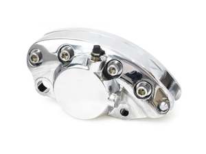 Rear Brake Upgrades Chrome: Rear Brake Caliper - Chrome. Fits Big Twin 1973-1983. - Daytona Japan