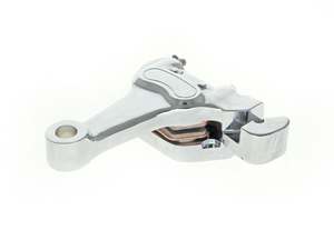 Right Hand Rear 4 Piston Caliper & Mounting Bracket - Chrome. Fits Softail 2000-&hellip;