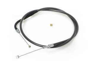 Cables Hyd Lines Black: 32-3/4in. Throttle Cable - Black Pearl. Fits Big Twin 1996-2017. - Magnum Shielding