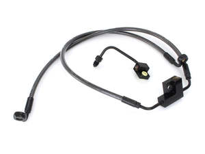 +2in. Over Length Lower Front Brake Line - Black Pearl. Fits Dyna Fat Bob 2012-2&hellip;