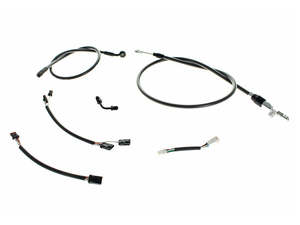 Black Pearl Cable Kit. Suits 12in. Ape Hangers on Breakout 2018-2024 - Magnum Shielding