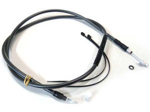 Clutch Cables 5 Spd Bt Black: 63in. Clutch Cable - Black Pearl. Fits 5Spd Big Twin 1987-2006 - Magnum Shielding