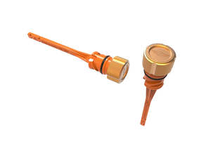 Magnetic Engine Oil Dipstick - Gold. Fits Softail 2018up - Figurati Designs