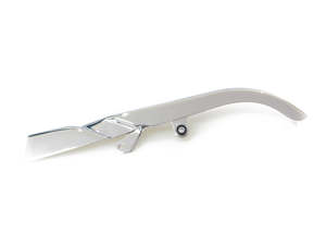 Rear Belt Chain Guards: Upper Belt Guard - Chrome. Fits Softail 2007-2017. - Rollies Speed Shop