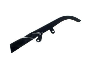 Rear Belt Chain Guards: Upper Belt Guard - Gloss Black. Fits Softail 2007-2017. - Rollies Speed Shop