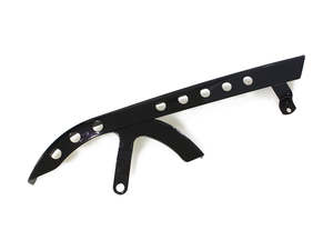 Upper Belt Guard with Holes - Gloss Black. Fits Sportster 2004-2021. - Rollies Speed Shop