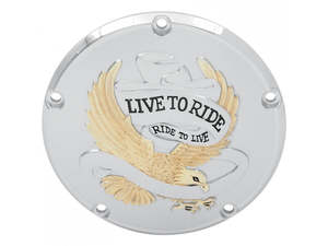 Oem Type Primary Covers: Live-to-Ride Derby Cover - Gold. Fits Softail 1999-2018, Dyna 1999-2017 & Touring 1999-2015. - Rollies Speed Shop