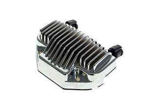 Alternator Rectifier Regulators: Regulator - Chrome. Fits Dyna 2008-2017 - V-Factor