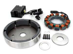 Complete Charging Systems: Alternator Kit with Low Volt Regulator. Fits Softail 1989-1999 - Cycle Electric Inc