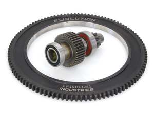 Starter Clutch Jackshafts Ringear: Starter Ring Gear with Starter Clutch. Fits Big Twin 2007-2017. - Evolution Industries