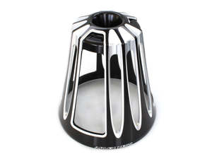 Fuel Air Systems: Monster Sucker Deep Cut Air Filter Cover - Black. - Arlen Ness