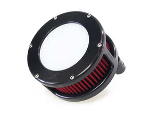 Fuel Air Systems: BA Air Cleaner Kit - Black with Clear Cover. Fits Touring 2017-2024 & Softail 2018-2024 - Feuling