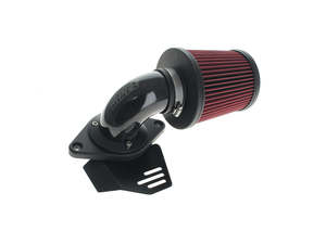 Fuel Air Systems: 90deg VO2 Falcon XL Air Cleaner Kit - Gloss Forged Carbon Fiber. Fits CVO Touring 2023up, Street Glide & Road Glide 2024up, Touring 2025up & Softail 2025up - Vance And Hines