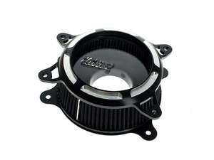 Fuel Air Systems: VO2 Insight Air Cleaner Kit - Black Contrast. Fits Touring 2017-2024 & Softail 2018-2024 - Vance And Hines