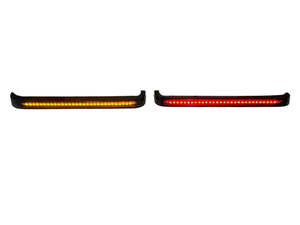 Lighting: Sequential Low Profile Bagz Saddlebag Lights. Red Run/Brake, Amber Turn with Smoke Lens. Fits Touring 2026up - Custom Dynamics