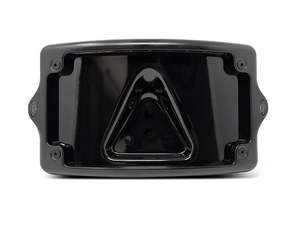 Lighting: Curved Number Plate Frame with Elypse Run/Turn/Brake Lights - Black. - Kodlin