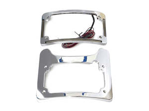 Lighting: Turn Signal Eliminator Kit - Chrome with Amber LED's for Turn Signals. Fits Most Touring 2014-2024 - Custom Dynamics