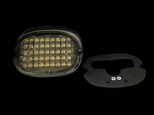 Lighting: Intergrated Low Profile LED Tailight with Turn Signals. Smoke Lens & No Number Plate Window. Fits Most 1999up Models - Custom Dynamics