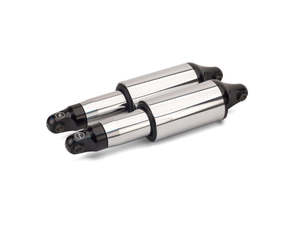 Suspension: Rear Air Shock Absorbers - Chrome. Fits Touring 2009up. - Arnott Motorcycle Air Suspension