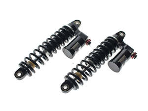 Suspension: 13in. RS-2 Piggyback Rear Shock Absorbers - Black. Fits Dyna 1991-2017. - RWD V-Twin