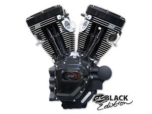 124ci Twin Cam Engine - Black Edition. Fits Dyna 2006-2017. - S&S