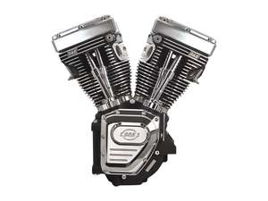 124ci Twin Cam A Engine - Black with Chrome Covers. Fits Dyna 1999-2005 & Tourin&hellip;