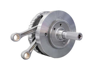 Crankcase Bottom End: 4-1/2in. Stroke Flywheel Assembly. Fits 114ci & 117ci Milwaukee-Eight 2017up. - S&S