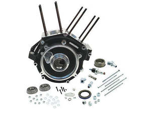 Crankcase Assembly with 3-1/2in. Bore - Black. Fits Big Twin 1984-1991. - S&S