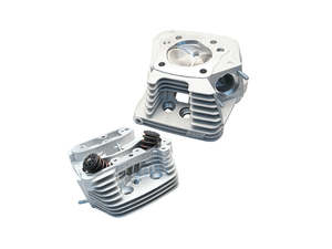 Cylinder Heads Parts Evo: Super Stock Cylinder Head Kit - Silver. Fits Big Twin 1986-1999, Requires S&S Pistons - S&S
