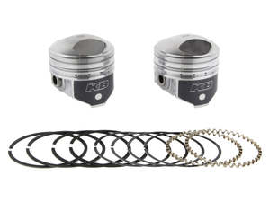 Cylinders Pistons: Std Pistons with 8.5:1 Compression Ratio. Fits Big Twin 1941-1979 with 1200cc Engine. - Keith Black Pistons