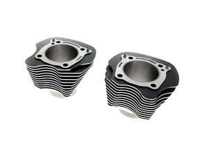 4.250in. Bore Cylinder Set - Black with Highlighted Fins. Fits Milwaukee-Eight 2&hellip;