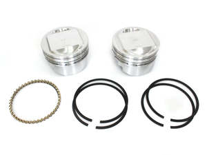Cylinders Pistons: Std Dome Top Pistons with 10.5:1 Compression Ratio. Fits Twin Cam 1999-2006 with Big Bore 88ci to 95ci Conversion. - Keith Black Pistons